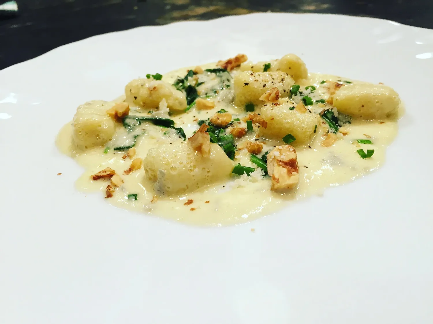 Potato Gnocchi with two sauces