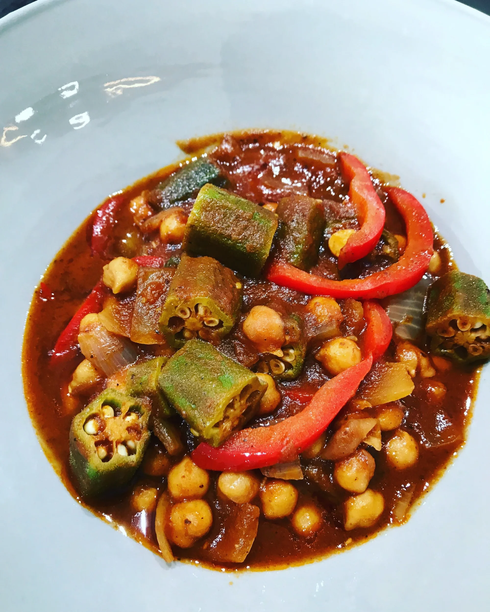 North African Spiced Okra and Rice