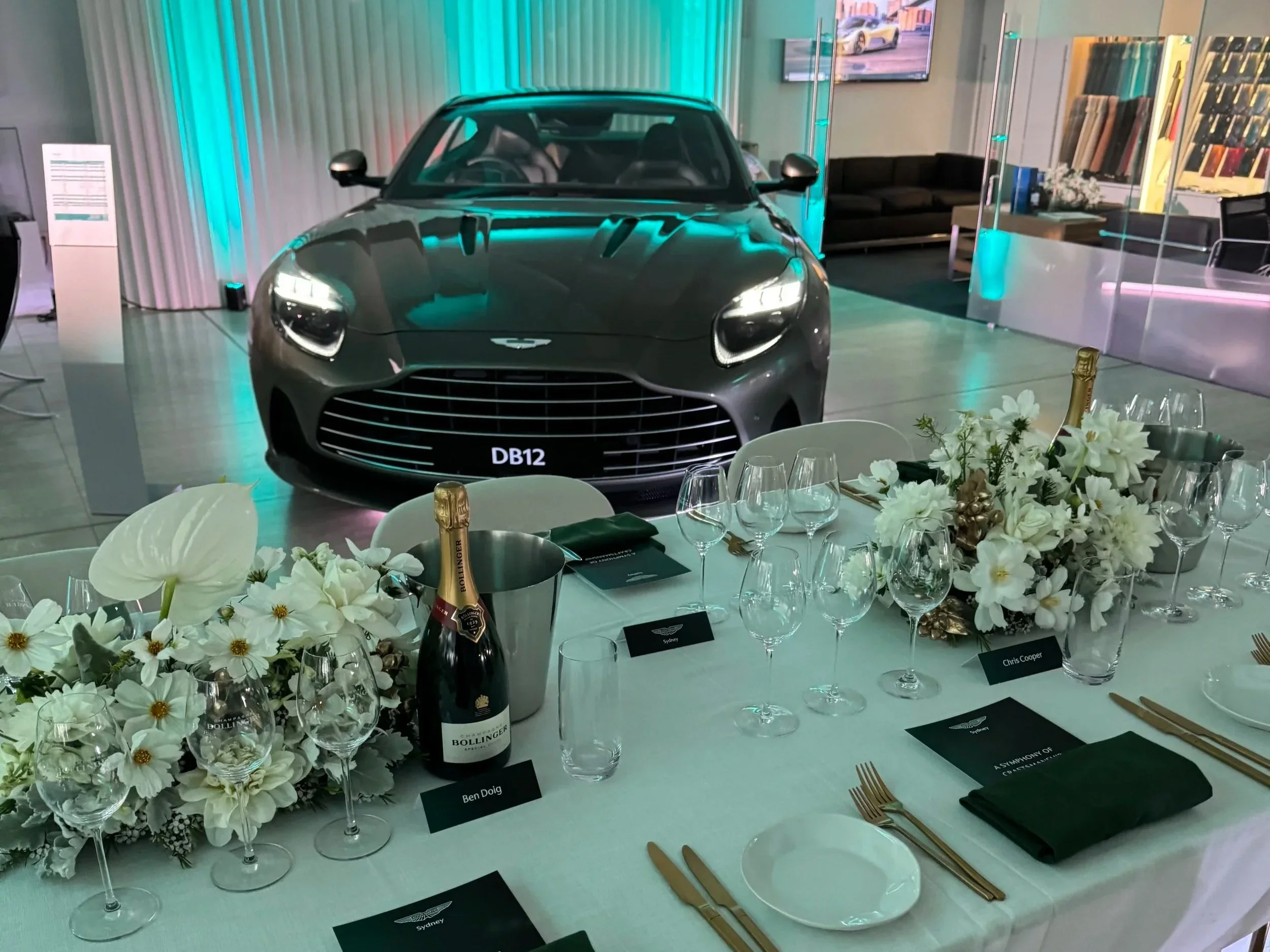 Aston Martin, Show Room Dinner.  Sydney