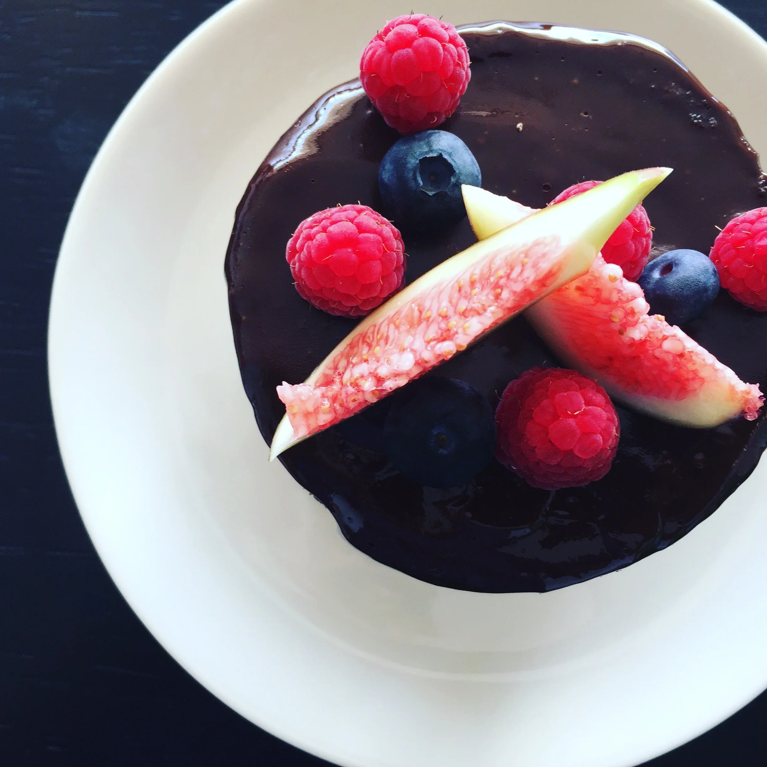 Chocolate Cake with Brandy Ganache