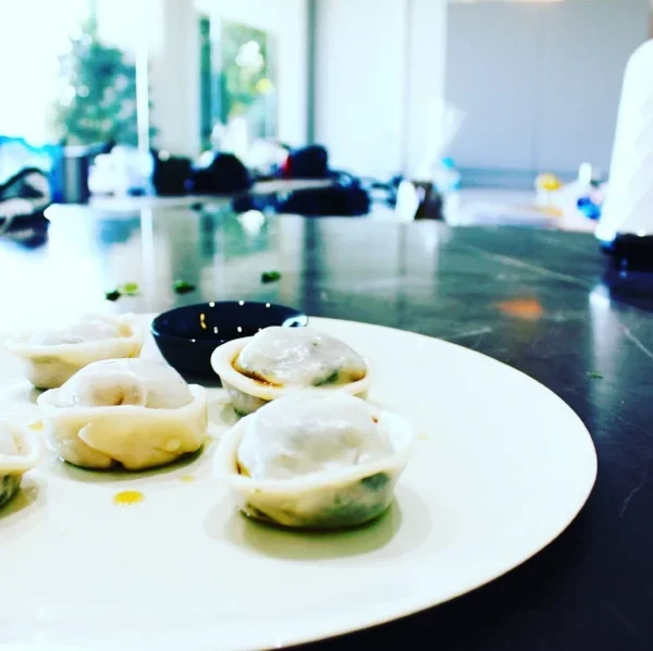 Steamed Gluten Free Mushroom and tofu dumplings