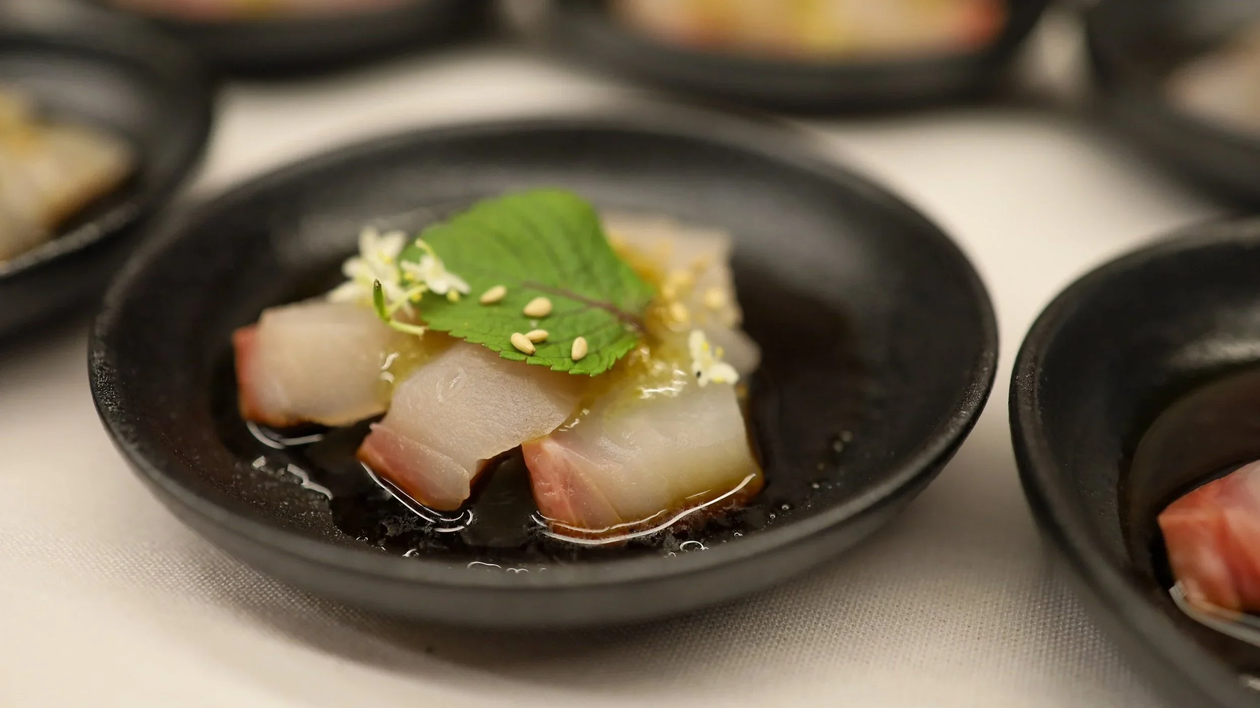 Japanese-Inspired Canapé Menu paired with Grace Wines