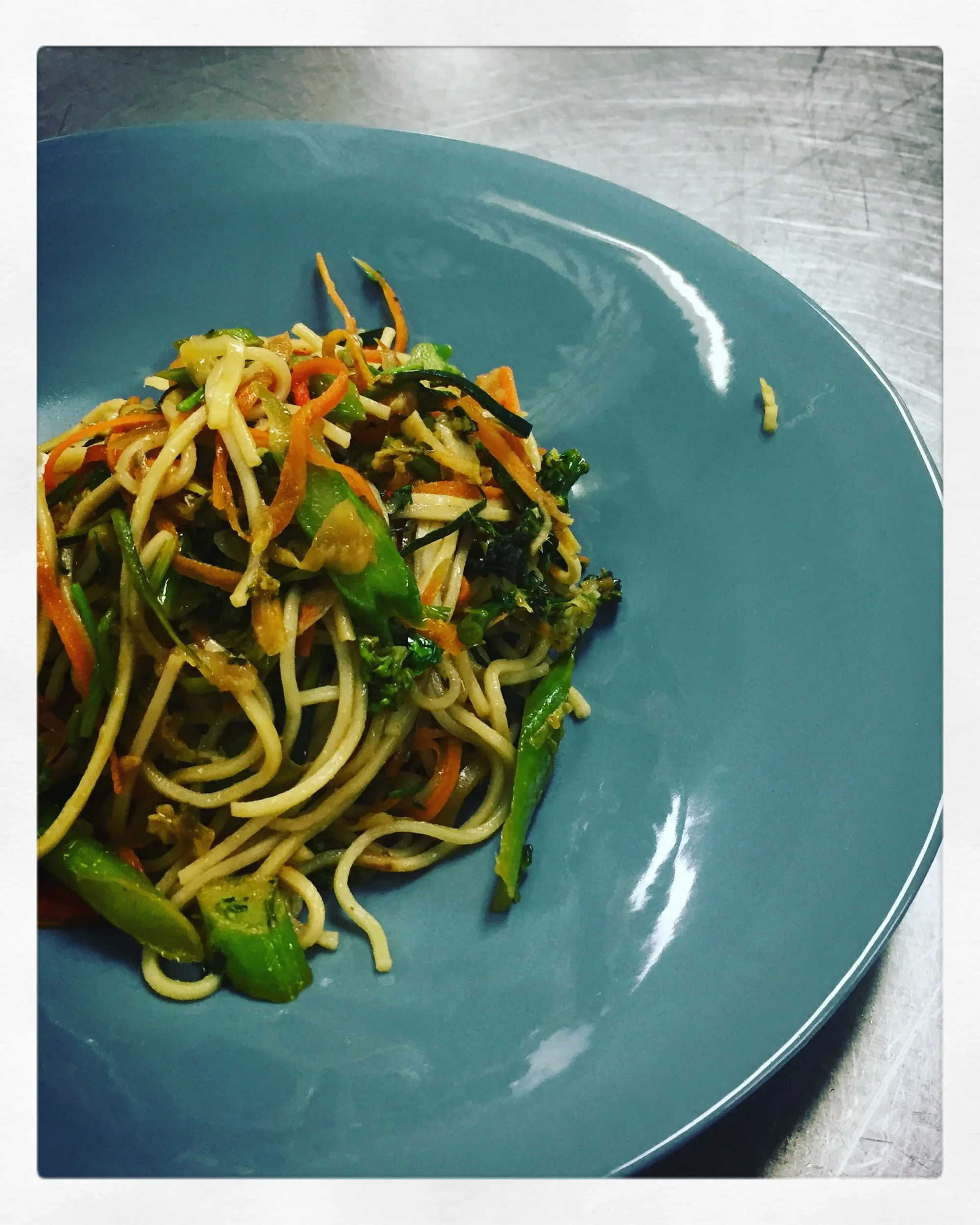 Super Simple Noodles with Kimchi and Tempeh