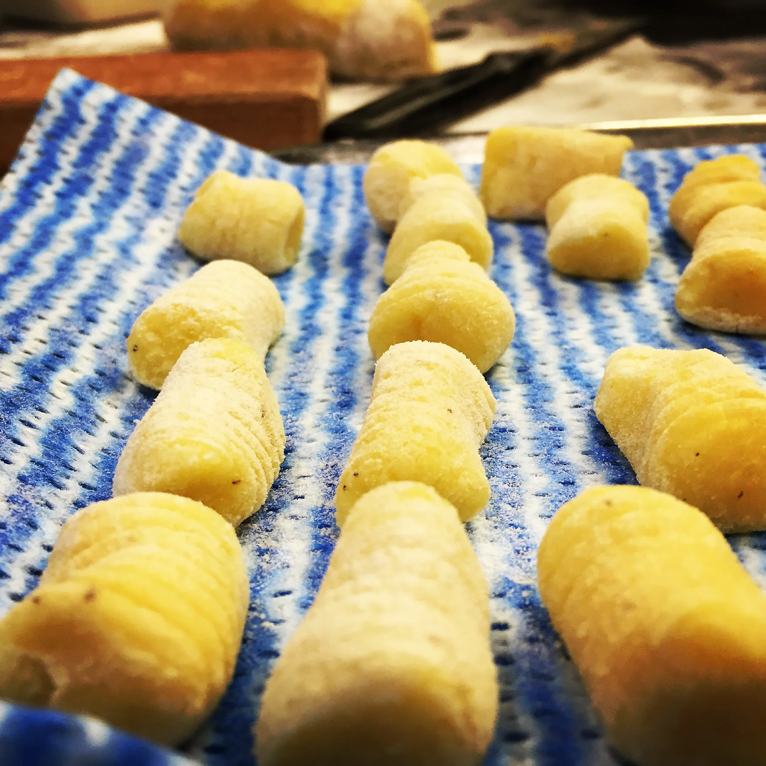 Potato Gnocchi with two sauces